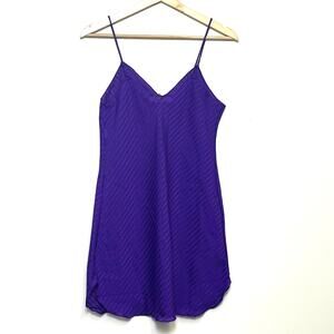 Cira VTG Stripe Nightgown Union Made Negligee Wardrobe Period Piece FLAW